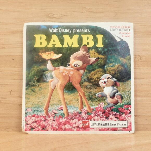 Vintage View-Master Reels Set B400 “Bambi” / 3 Reels + Booklet - Picture 1 of 6